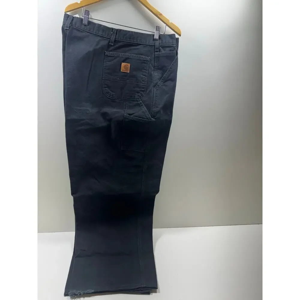 Carhartt Men’s Duck Canvas Black Pants Sz 50X30 B11-BlK Loose Original Fit
